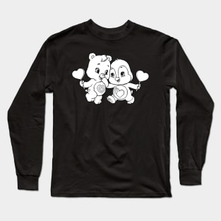 Twin care bears Long Sleeve T-Shirt